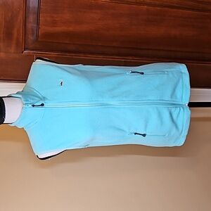 VINEYARD VINES VEST ZIP-UP XS TEAL BLUE